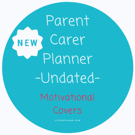 parent carer planner - undated - motivational covers - new