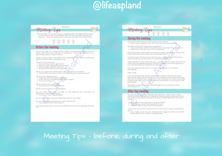 MEeting Tips