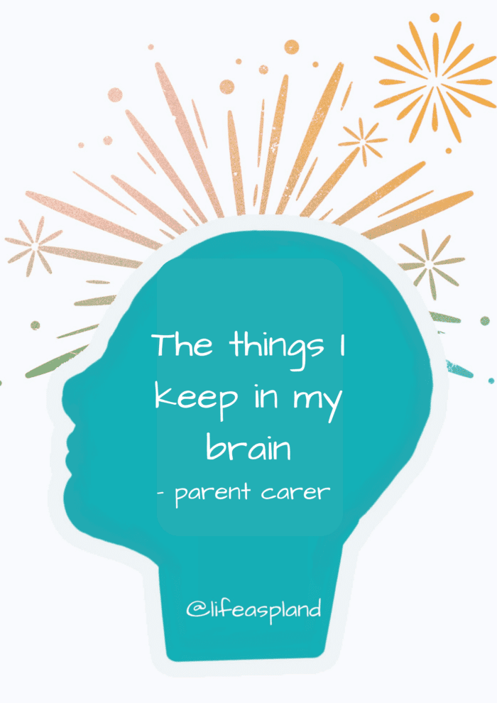 Parent Carer 2nd Brain - Printable - in teal