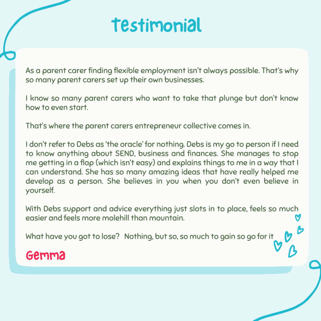 Testimonial for SPACE from Gemma