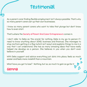 Testimonial for SPACe from Gemma